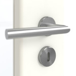 Detailansicht der Oberfläche von GARANT Doppelflügeltür inkl. Zarge W1000ST3 Premium Weiß GHK08 mit Lichtausschnitt LA-2