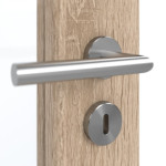 Detailansicht der Oberfläche von GARANT Doppelflügeltür inkl. Zarge Authentic Eiche GCK08 mit Lichtausschnitt LA-3 Sprosse SP4