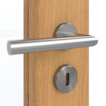 Detailansicht der Oberfläche von GARANT Doppelflügeltür inkl. Zarge Eiche Premium GCK08 mit Lichtausschnitt LA-3 Sprosse SP4