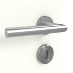 Detailansicht der Oberfläche von GARANT Doppelflügeltür inkl. Zarge W1000ST3 Premium Weiß GHK08 mit Lichtausschnitt LA-5 bandseitig