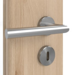 Detailansicht der Oberfläche von GARANT Doppelflügeltür inkl. Zarge Authentic Achat CPL mit Lichtausschnitt LA-6 Sprosse SP0