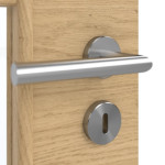 Detailansicht der Oberfläche von GARANT Doppelflügeltür inkl. Zarge Quer Authentic Asteiche GCK08 mit Lichtausschnitt LA-6 Sprosse SP10