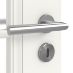 Detailansicht der Oberfläche von Kontura 1 LA Lugano ClassicLine Weißlack Doppelflügeltür inkl. Zarge - Hörmann