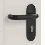Detailansicht der Oberfläche von Außentür-Set Stahl Mehrzwecktür STU/STS MZ-1 mit LA-B2 inkl. Blockzarge 62/55 - Hörmann