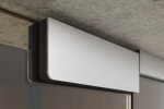 Detailsansicht von Float klar 2-flg. Glaspendeltür mit festem Seitenteil DORMA Mundus BTS Variante 5 - Erkelenz
