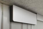 Detailbild von Linie 1 Motiv matt 2-flg. Glaspendeltür mit zwei festen Seitenteilen DORMA Mundus BTS Variante 6 - Erkelenz