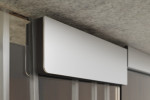 Detailbild von Linie 1 Motiv klar Ganzglastür mit zwei festen Seitenteilen DORMA Mundus Variante 2 - Erkelenz