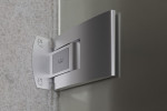 Pendeltürband von Linie 1 Motiv matt Glaspendeltür mit Oberlicht DORMA Tensor Variante 1 - Erkelenz