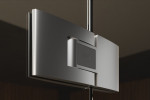 Pendeltürband von Cafe 2 Motiv matt Glaspendeltür mit festem Seitenteil und Oberlicht DORMA Tensor Glas an Glas Variante 4 - Erkelenz