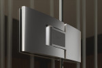 Pendeltürband von Linie 1 Motiv klar Glaspendeltür mit festem Seitenteil und Oberlicht DORMA Tensor Glas an Glas Variante 4 - Erkelenz