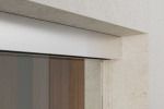 Detailansicht von Float klar Glasschiebetür mit zwei festen Seitenteilen Sigma Flexible Variante 2 - Erkelenz