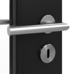 Detailansicht der Oberfläche von Schwarz RAL 9005 LA 11 Mattlack Basic Innentür - Huga