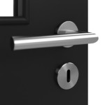 Detailansicht der Oberfläche von Schwarz RAL 9005 LA 12 Mattlack Basic Innentür - Huga