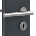 Detailansicht der Oberfläche von Anthrazit RAL 7016 LA 24 schlossseitig Basic Lack Innentür - Huga
