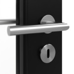 Detailansicht der Oberfläche von Schwarz RAL 9005 LA-27 Lack Basic Innentür - Huga