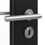 Detailansicht der Oberfläche von Schwarz RAL 9005 LA 27 Mattlack Basic Innentür - Huga