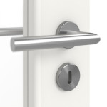 Detailansicht der Oberfläche von Weiß ähnlich RAL 9016 LA 27 Mattlack Basic Innentür - Huga