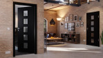 Main-Milieuansicht von Schwarz RAL 9005 LA-5 Lack Basic Innentür - Huga