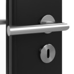 Detailansicht der Oberfläche von Schwarz RAL 9005 LA 7 Mattlack Basic Innentür - Huga