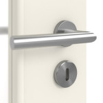 Detailansicht der Oberfläche von Weiß ähnlich RAL 9010 LA 7 Basic Lack Innentür - Huga