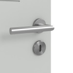 Detailansicht der Oberfläche von Groove 11 ProLine Lack Grau RAL 7035 Innentür - Hörmann
