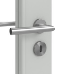 Detailansicht der Oberfläche von Groove 16 LA 27 ProLine Lack Grau RAL 7035 Innentür - Hörmann