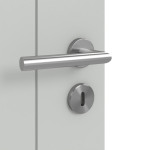 Detailansicht der Oberfläche von Groove 16 LA 5 ProLine Lack Grau RAL 7035 Innentür - Hörmann