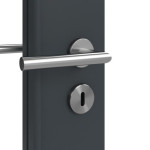 Detailansicht der Oberfläche von Signum 23 LA 8 Basic Lack Anthrazit RAL 7016 Innentür - Huga
