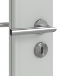 Detailansicht der Oberfläche von Groove 27 LA 24 schlossseitig ProLine Lack Grau RAL 7035 Innentür - Hörmann