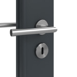 Detailansicht der Oberfläche von Groove 27 LA 27 ProLine Lack Anthrazit RAL 7016 Innentür - Hörmann