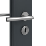 Detailansicht der Oberfläche von Groove 29 LA 27 ProLine Lack Anthrazit RAL 7016 Innentür - Hörmann