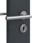 Detailansicht der Oberfläche von Signum 29 LA 8 Basic Lack Anthrazit RAL 7016 Innentür - Huga