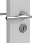 Detailansicht der Oberfläche von Signum 29 LA 8 Basic Lack Grau RAL 7035 Innentür - Huga