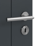 Detailansicht der Oberfläche von Groove 54 ProLine Lack Anthrazit RAL 7016 Innentür - Hörmann