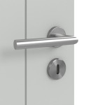 Detailansicht der Oberfläche von Signum 54 Basic Lack Grau RAL 7035 Innentür - Huga