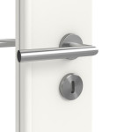 Detailansicht der Oberfläche von Signum 78 LA 24 schlossseitig Basic Lack Verkehrsweiß RAL 9016 Innentür - Huga