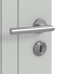 Detailansicht der Oberfläche von Groove 85 ProLine Lack Grau RAL 7035 Innentür - Hörmann