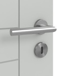Detailansicht der Oberfläche von Groove 88 ProLine Lack Grau RAL 7035 Innentür - Hörmann