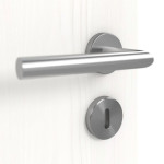 Detailansicht der Oberfläche von Smart 2 quer Plain 79-7 Basic Durat Pino Weiß Innentür - Huga