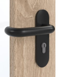 Detailansicht der Oberfläche von GARANT Rauchschutztür Authentic Eiche GCK08 mit Lichtausschnitt LA-DIN