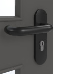 Detailansicht der Oberfläche von GARANT Rauchschutztür 10622-60 Ebony CePaL mit Lichtausschnitt LA-11