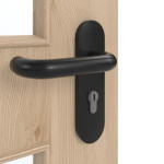 Detailansicht der Oberfläche von GARANT Rauchschutztür Authentic Achat CePaL mit Lichtausschnitt LA-11