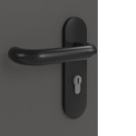 Detailansicht der Oberfläche von GARANT Rauchschutztür 10622-60 Ebony CePaL mit Lichtausschnitt LA-13