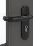 Detailansicht der Oberfläche von GARANT Rauchschutztür 10622-60 Ebony CePaL mit Lichtausschnitt LA-6