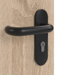 Detailansicht der Oberfläche von GARANT Rauchschutztür Authentic Eiche GCK08 mit Lichtausschnitt LA-8