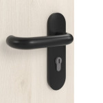 Detailansicht der Oberfläche von GARANT Rauchschutztür Authentic Perl GCK08 mit Lichtausschnitt LA-8