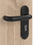 Detailansicht der Oberfläche von GARANT Rauchschutztür Authentic Eiche GCK08 mit Lichtausschnitt LA-9