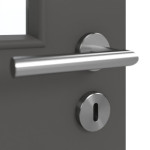 Detailansicht der Oberfläche von GARANT Schallschutztür 10622-60 Ebony CePaL mit Lichtausschnitt LA-11