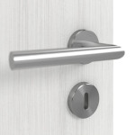 Detailansicht der Oberfläche von GARANT Schallschutztür Authentic Grigio CePaL mit Lichtausschnitt LA-12