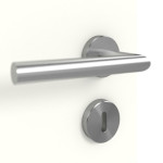 Detailansicht der Oberfläche von GARANT Schallschutztür U11026SD Kristallweiß GHK08 mit Lichtausschnitt LA-13
